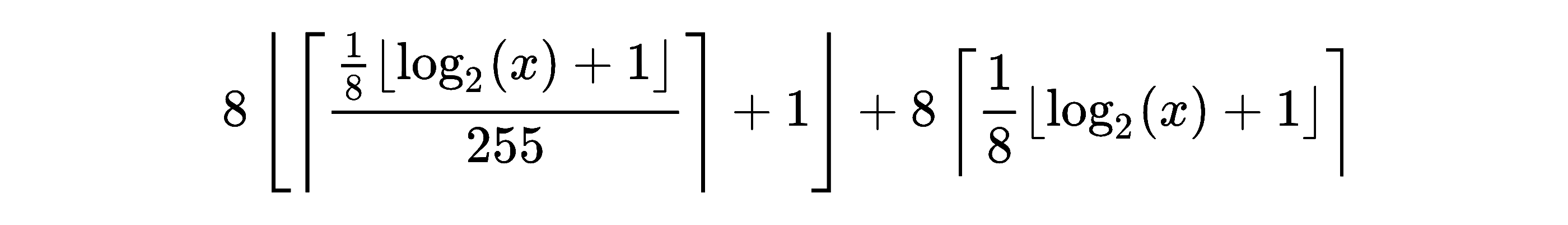 Formula for EXINT storage size